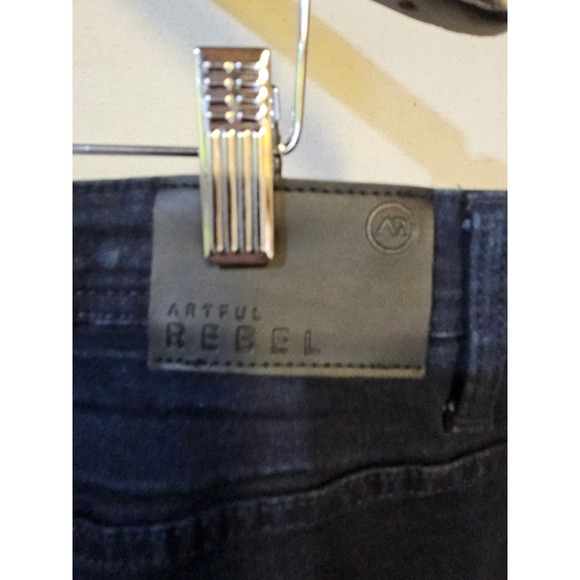 Artful Rebel Mens Slim Straight Jeans Dark Wash Indigo Stretch 36W 32L RN168948 - Picture 6 of 10